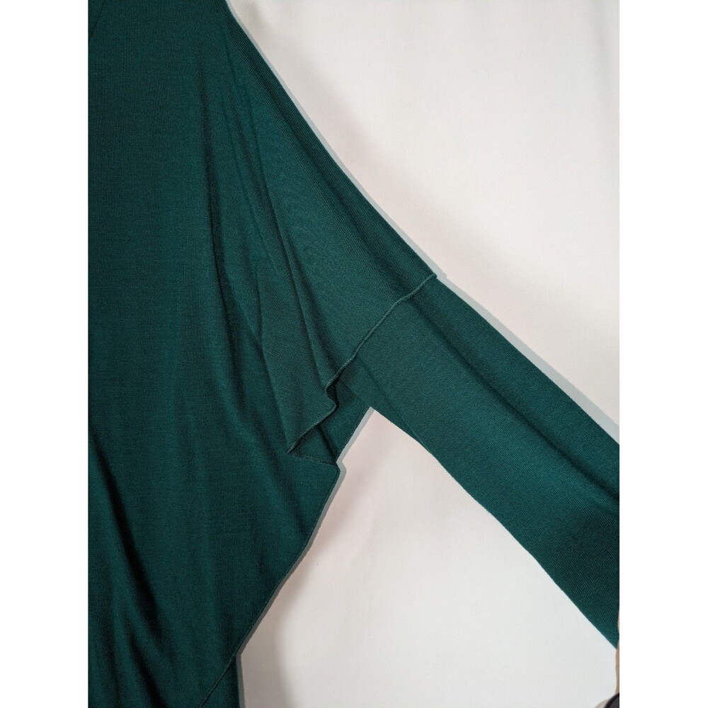 Soft Surroundings Layered Dress S Women's Green Marla Stretch Knit Asymmetrical - Picture 5 of 10